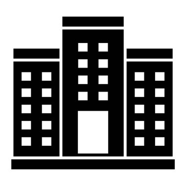 Otelde. Web simgesi basit illüstrasyon