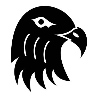 Kartal ikonu. Kuş vektör simgesinin basit bir gösterimi
