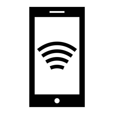 Akıllı telefon aygıtı simgesi. Web için çağrı merkezi vektör simgelerinin basit illüstrasyonu