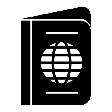 Pasaport. Web simgesi basit illüstrasyon