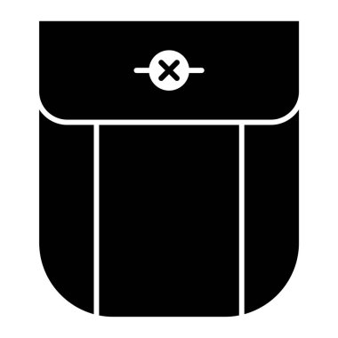 çanta simgesi vektör illüstrasyonu