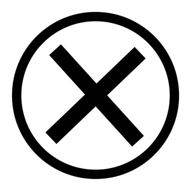 İptal et. Web simgesi basit tasarım