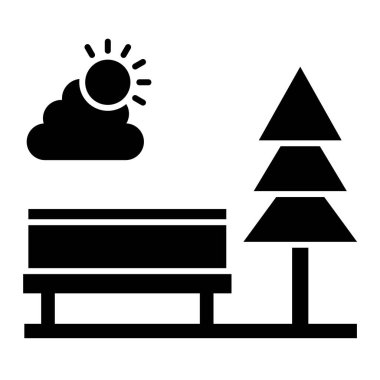 Ağaç. Web simgesi basit illüstrasyon