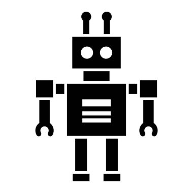 robot ikon vektör illüstrasyonu