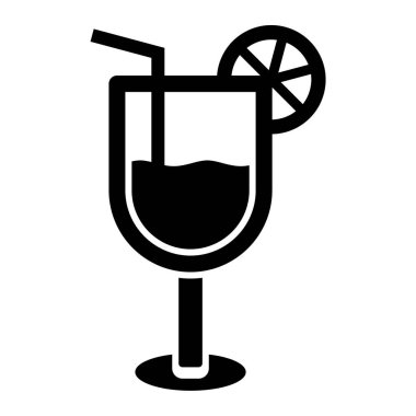 Kokteyl. Web simgesi basit tasarım