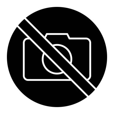 Kamera simgesinin vektör illüstrasyonu