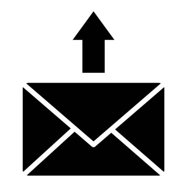 zarf e- posta simgesi vektör illüstrasyonu