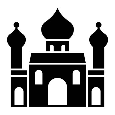 Cami. Web simgesi basit illüstrasyon