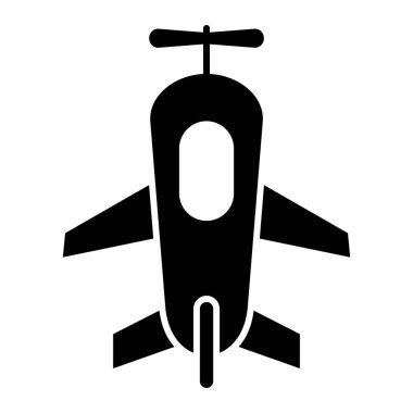 uçak ikonu vektör illüstrasyonu