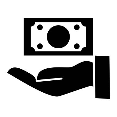 Para için. Web simgesi basit illüstrasyon