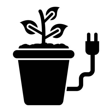 Bitki. Web simgesi basit tasarım