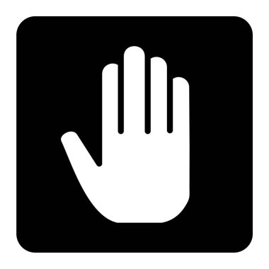 El ikonu. Vektör illüstrasyonu