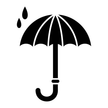 şemsiye simgesi vektör illüstrasyonu