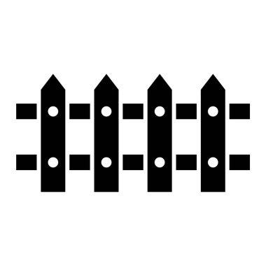 Çit simgesi. vektör illüstrasyonu