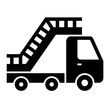 Kamyon. Web simgesi basit illüstrasyon