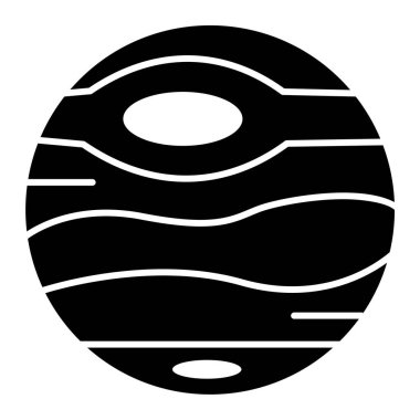 Gezegen ikonu. Web için top vektör simgelerinin özet çizimi