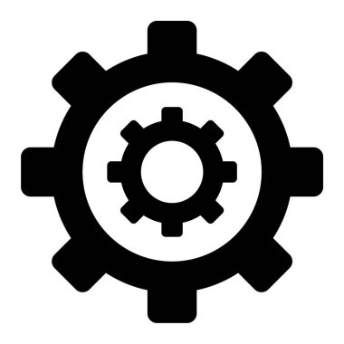 Çarklı. Web simgesi basit tasarım