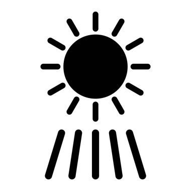 Güneş Simgesi Vektör illüstrasyonu