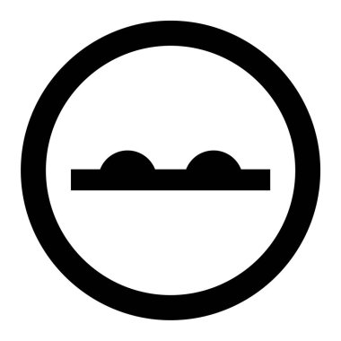 Yol simgesi, vektör illüstrasyonu