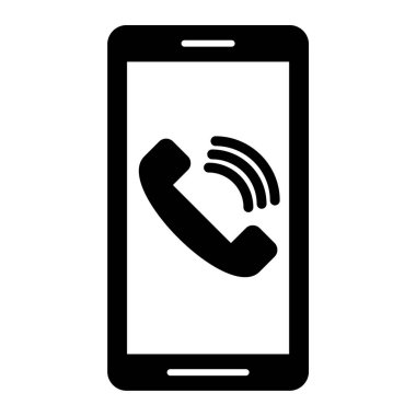 - Telefon. Web simgesi basit illüstrasyon