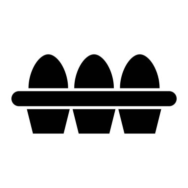 Yumurta ikonu vektör illüstrasyonu