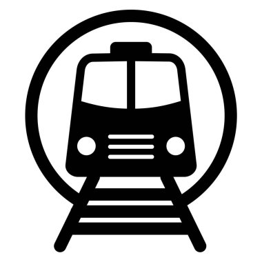 tren simgesi vektör illüstrasyonu