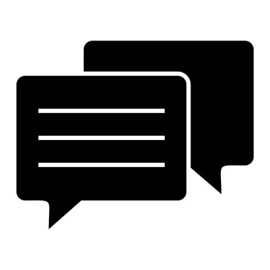 Konuş. Web simgesi basit illüstrasyon