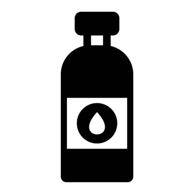 Şişe. Web simgesi vektör illüstrasyonu