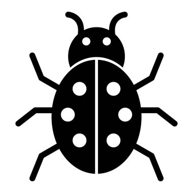 Böcek. Web simgesi basit illüstrasyon
