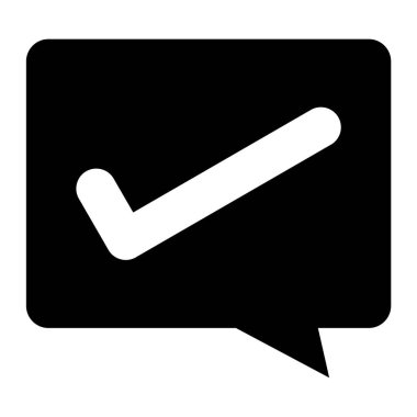 Mesaj var. Web simgesi basit illüstrasyon