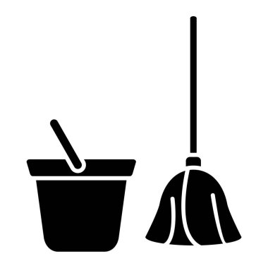 Temizlik servisi tasarımı, vektör illüstrasyon eps10 grafiği