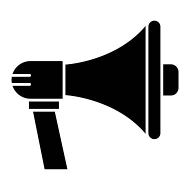 Megafon ikonu vektör illüstrasyonu