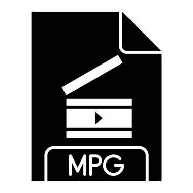 dosya biçimi simgesi, vektör illüstrasyonu