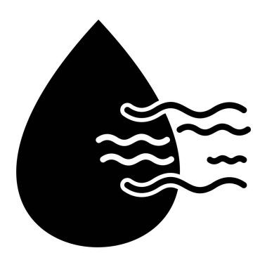 Su damlası. Basit resimleme