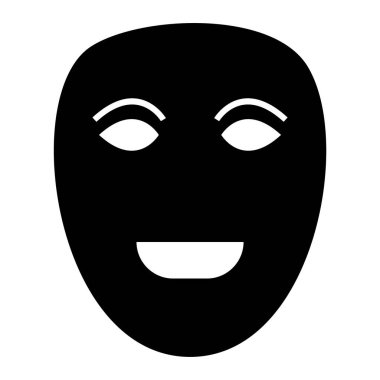 yüz maskesi simgesi, vektör illüstrasyonu