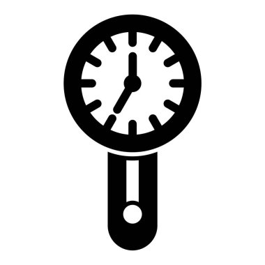 Saat. Web simgesi basit illüstrasyon