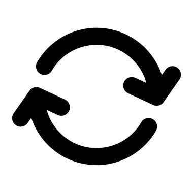 Yenile. Web simgesi basit illüstrasyon