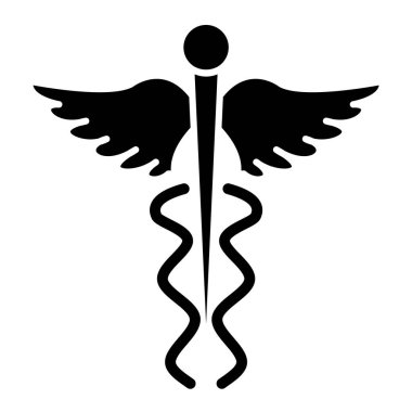 caduceus vektör renk simgesi