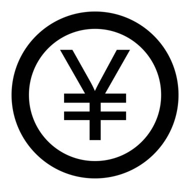 yen. Web simgesi basit illüstrasyon