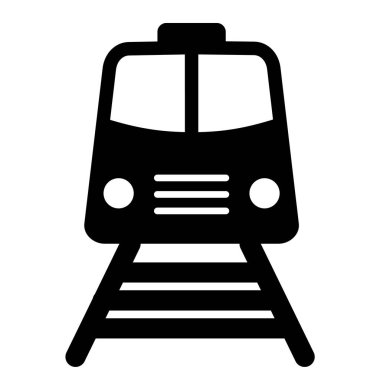 tren. Web simgesi basit illüstrasyon