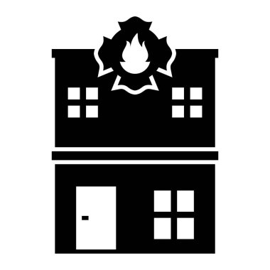 Modern yapı simgesinin vektör illüstrasyonu