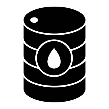 Petrol varili ikonu. Beyaz arkaplanda izole edilmiş web tasarımı için gaz yakıt vektör simgelerinin basit bir gösterimi