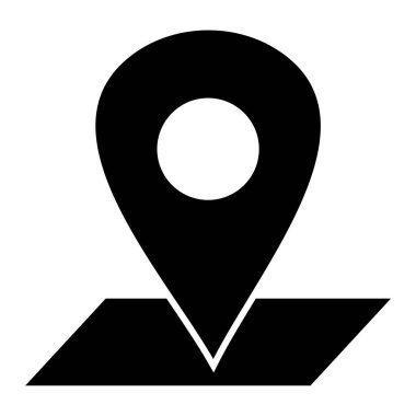 konum. Web simgesi basit illüstrasyon