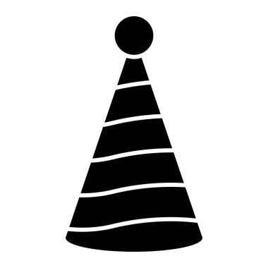 parti şapka simgesi vektör illüstrasyon grafik tasarımı