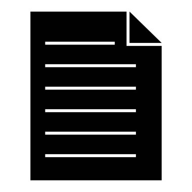 Belge. Web simgesi basit illüstrasyon