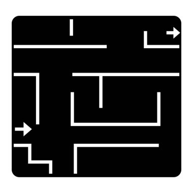 Modern mimari ve teknoloji simgesinin vektör çizimi