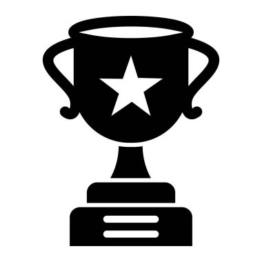 Kupa. Web simgesi basit illüstrasyon