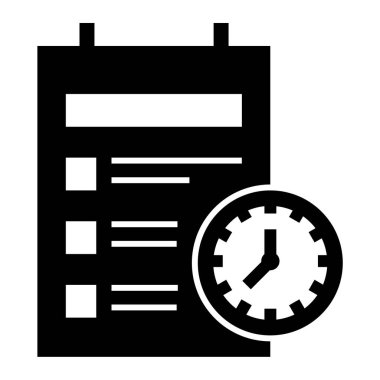 Saat. Web simgesi basit illüstrasyon