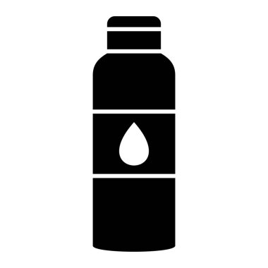 Şişe simgesi. Web için su kavanozu vektör simgelerinin basit çizimi