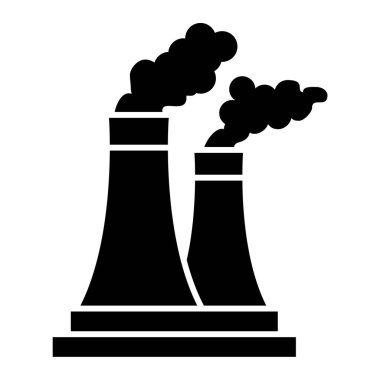 Fabrika ikonu. vektör illüstrasyonu